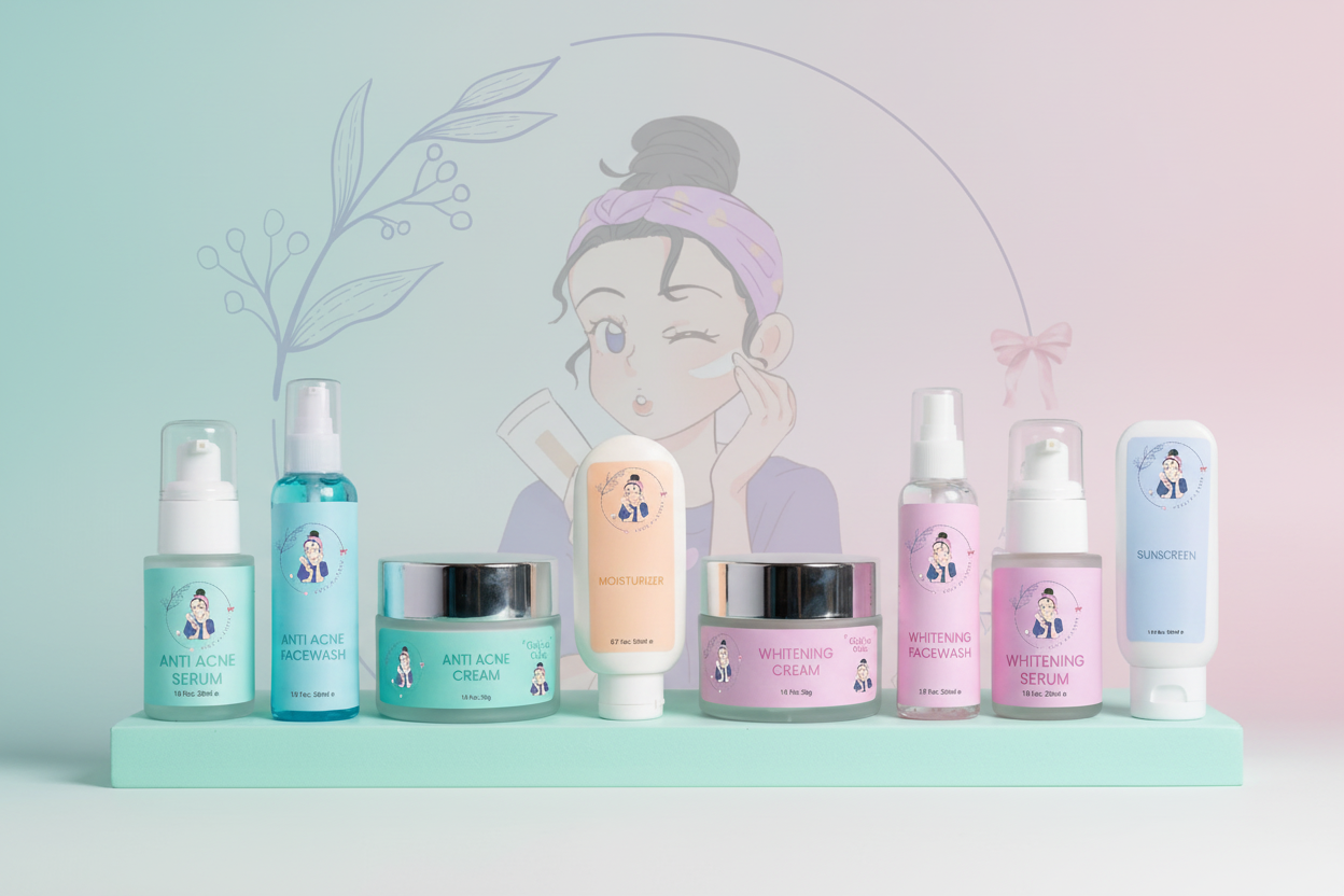 Girlyzz Glam Banner with Logo Background